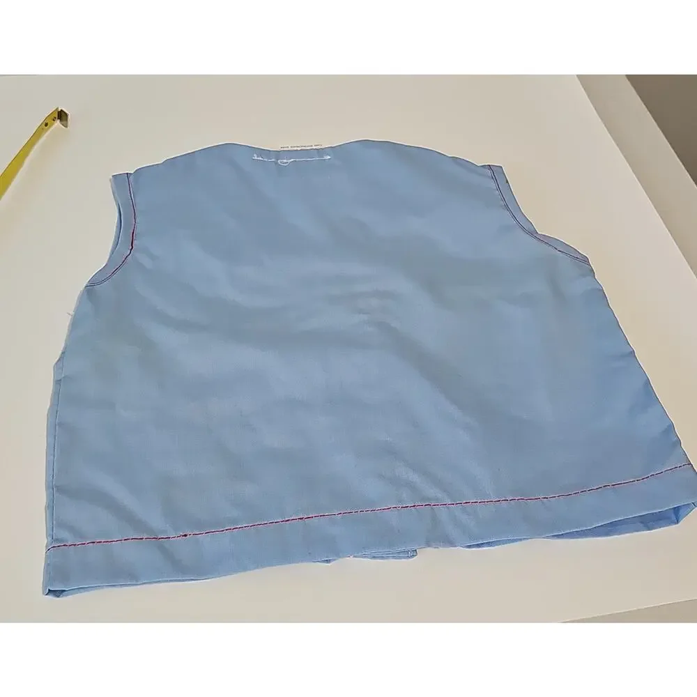 Vintage Baby Matching Set Shirt Diaper Cover Embroidered Baseball Slugger
